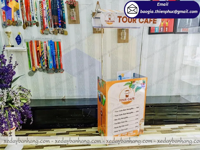 báo giá xe lắp ráp mini bán cafe