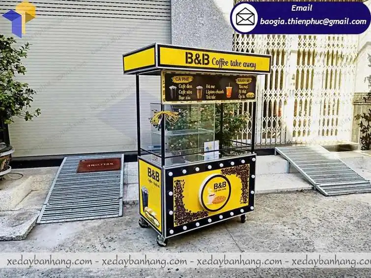 báo giá xe sắt bán cafe take away