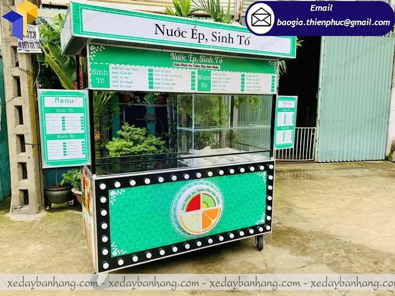 báo giá xe sắt bán sinh tố nước ép