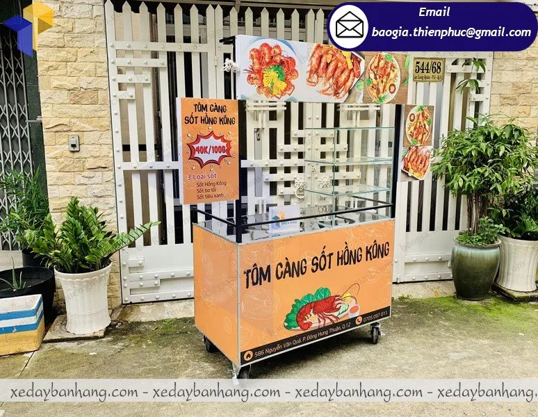 báo giá xe sắt bán thức ăn nhanh đẹp