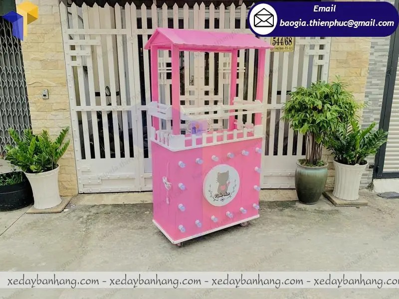 báo giá xe trà sữa có khay topping