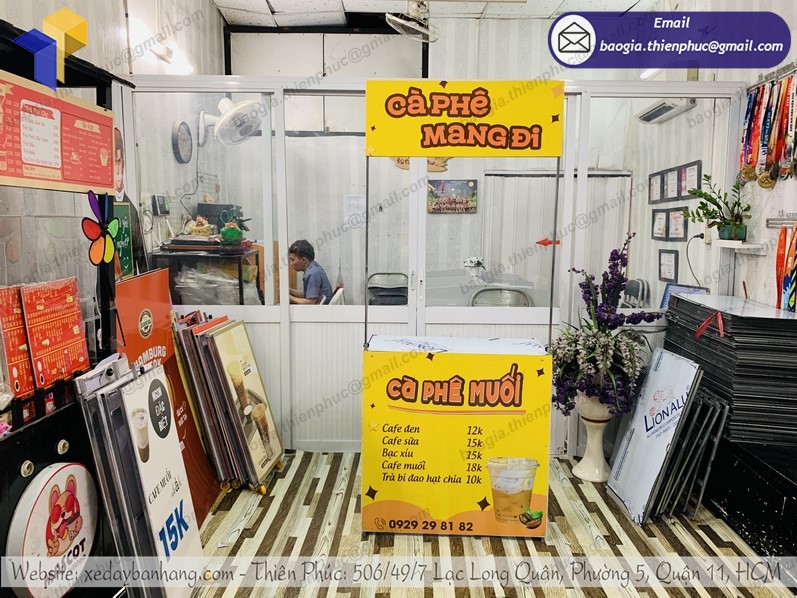 booth bán cà phê lắp ráp rẻ