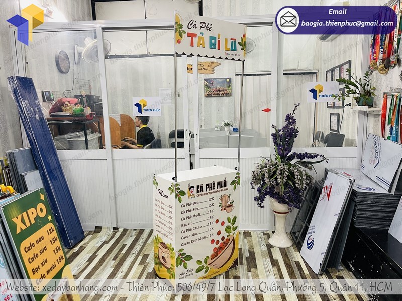 booth bán cà phê nhỏ gọn đẹp