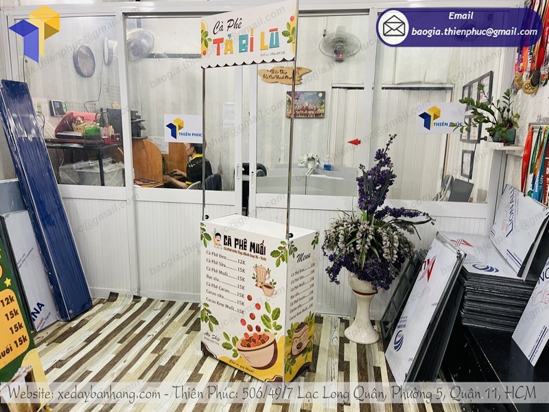 booth bán cà phê nhỏ gọn rẻ
