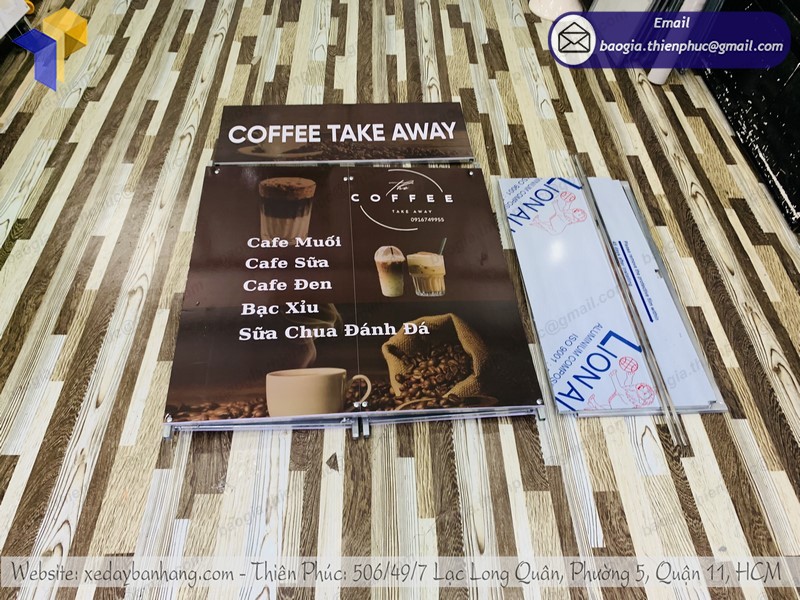 booth bán café lắp ráp đẹp