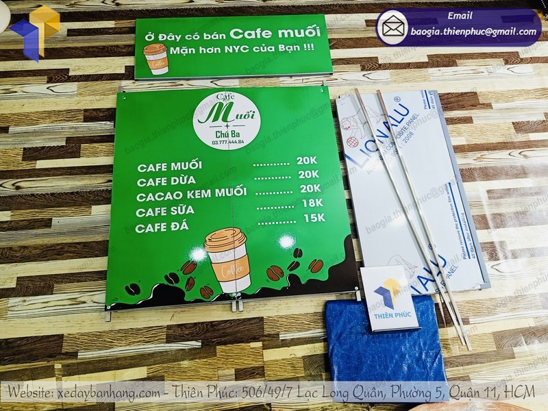 booth bán café muối