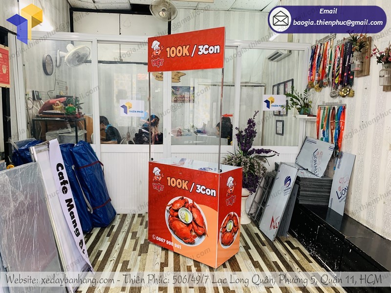 booth bán cua lắp ráp tphcm