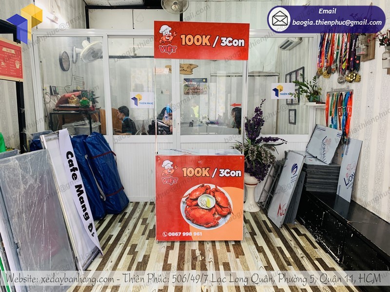 booth bán cua lắp ráp