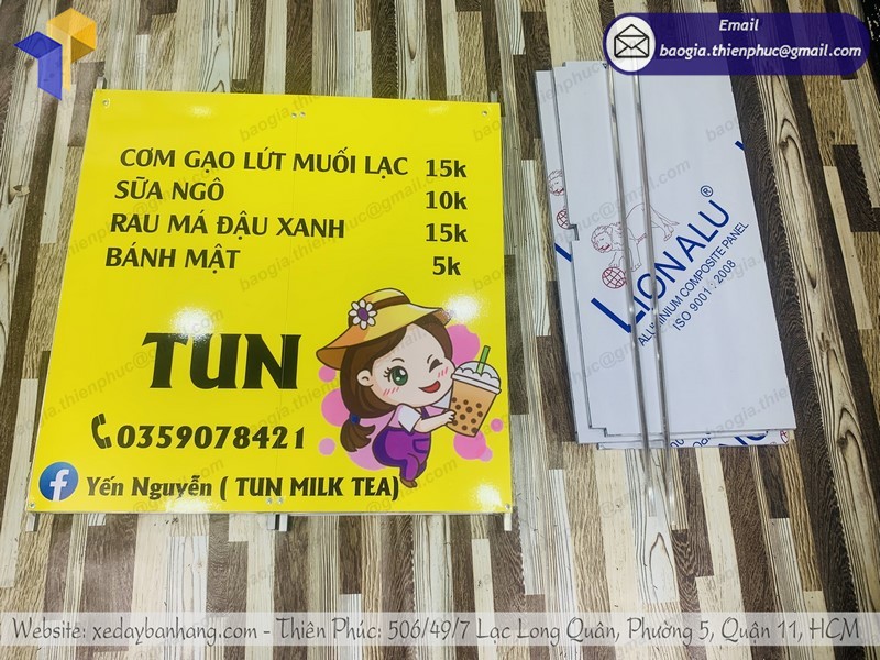 booth bán đồ ăn vặt vỉa hè gọn