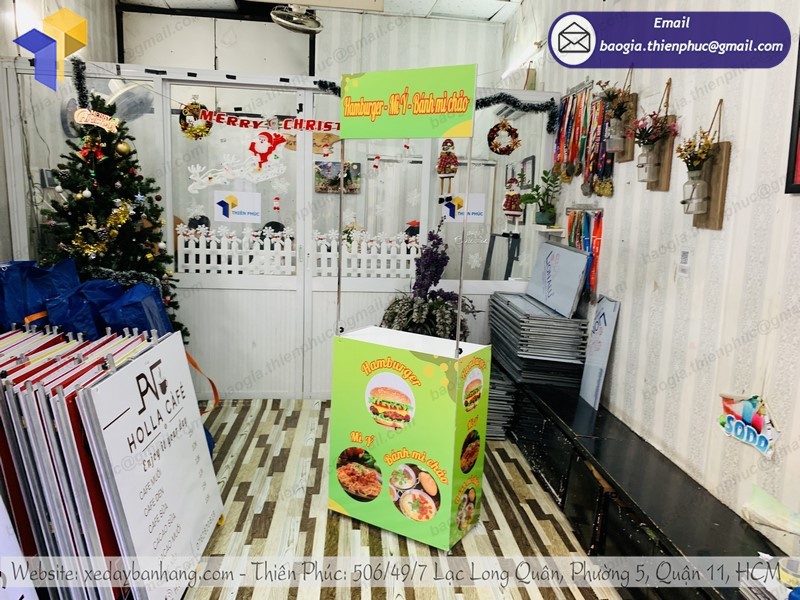 Booth bán thức ăn gấp gọn rẻ