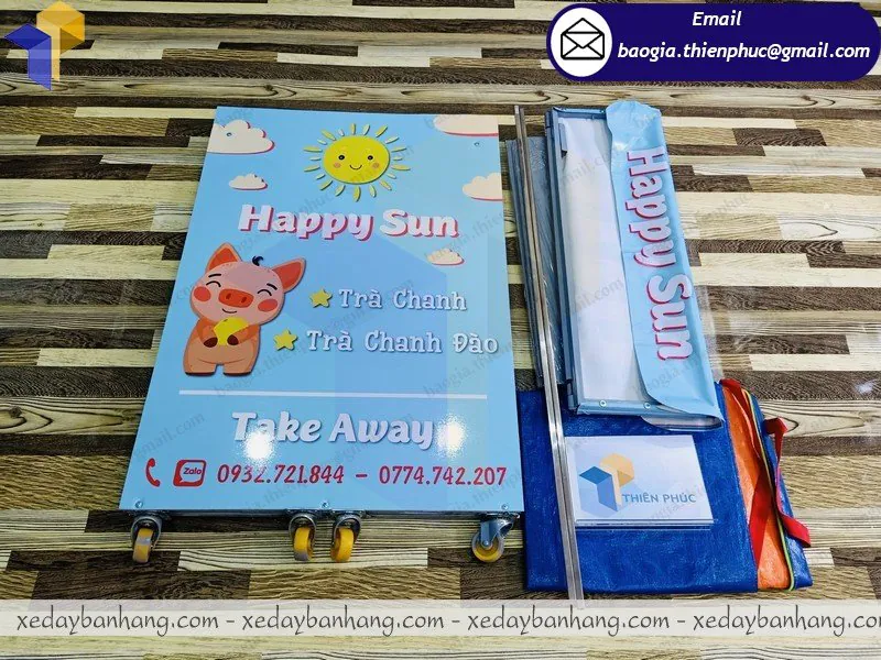 booth bán trà chanh lưu động