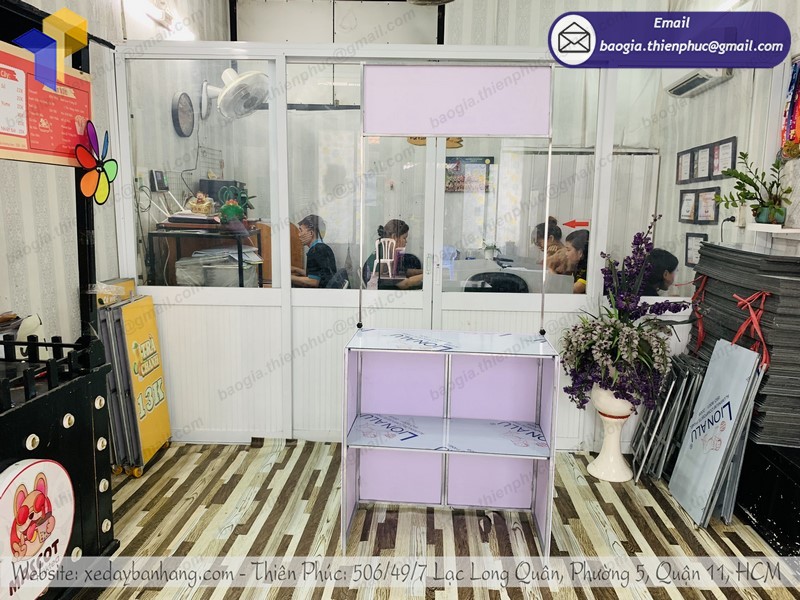 booth bán trà chanh mini đẹp