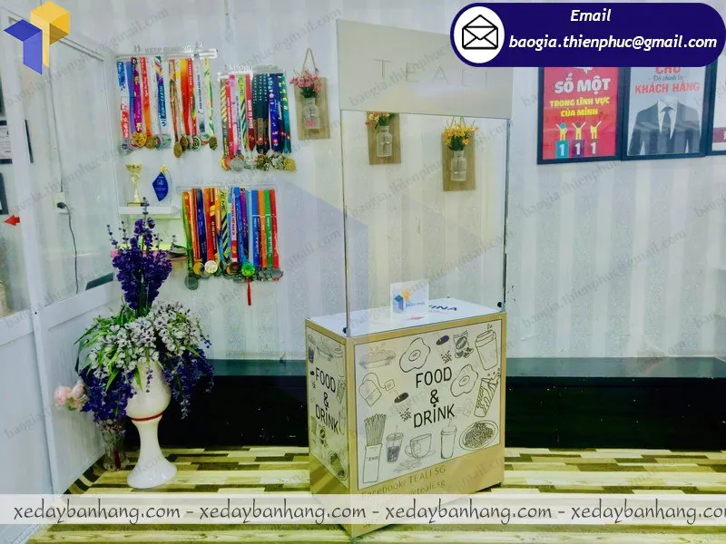 booth bán trà sữa mang đi giá rẻ