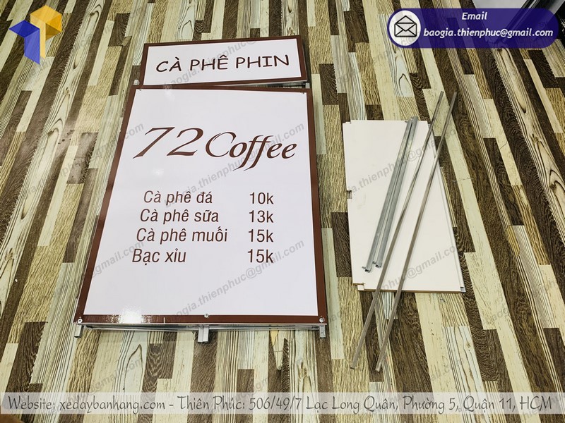 Booth café mang đi xếp gọn rẻ