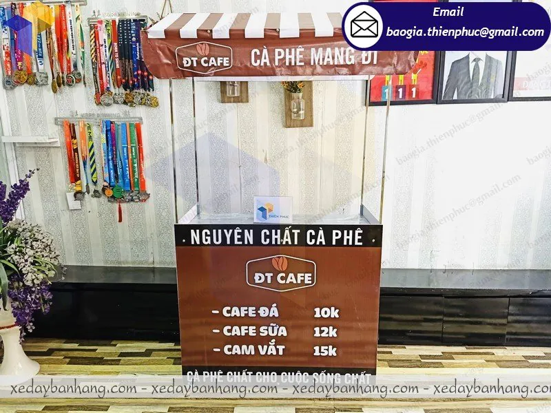 booth gấp gọn bán cafe giá rẻ