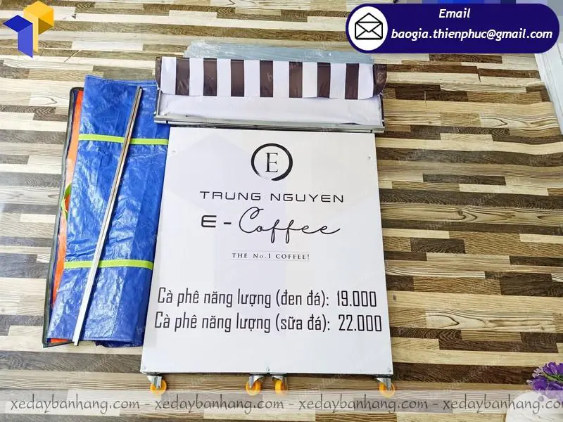 quầy sampling lắp ráp bán cà phê