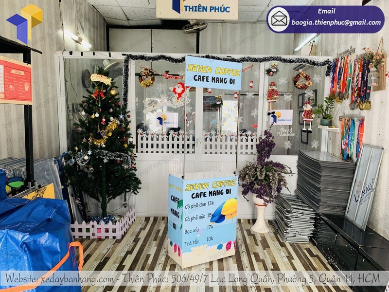 Booth lắp ráp bán cà phê rẻ