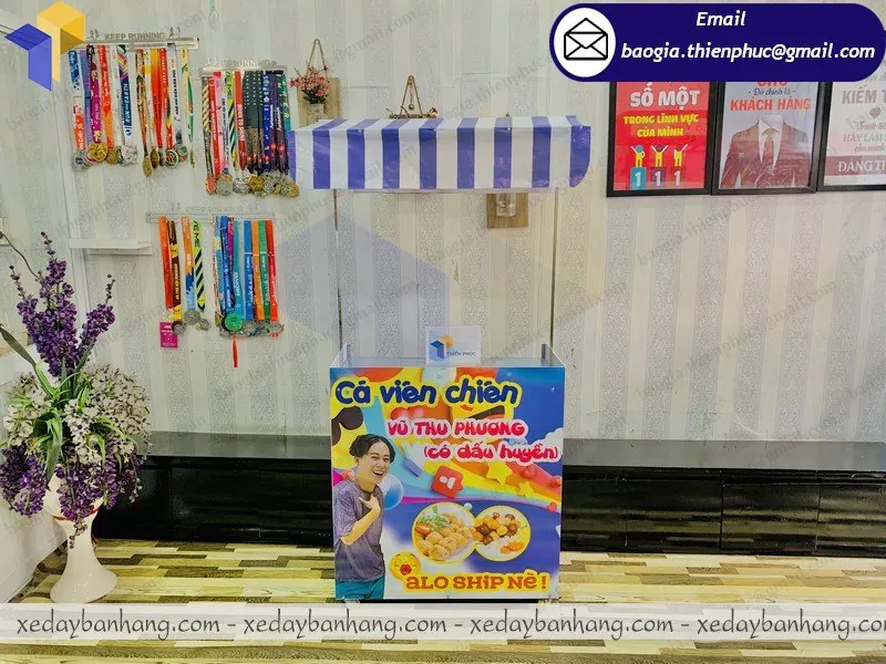 booth lắp ráp bán cá viên đẹp giá rẻ