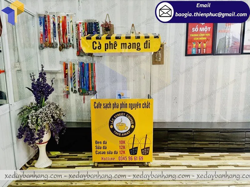 booth lắp ráp bán cafe phin giá bao nhiêu