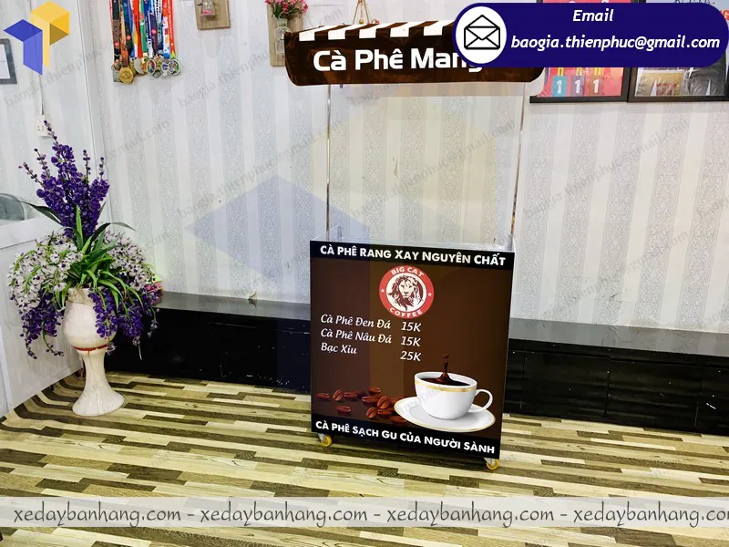 booth lắp ráp bán cafe rang nguyên hạt giá rẻ