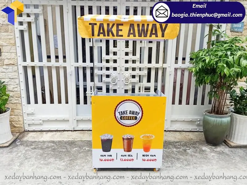 booth lắp ráp bán café rang xay đẹp