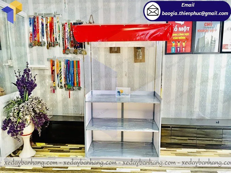 booth lắp ráp bán đồ ăn vặt giá rẻ
