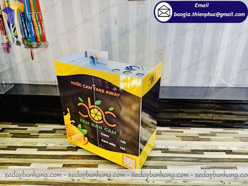 booth lắp ráp bán nước cam giá bao nhiêu