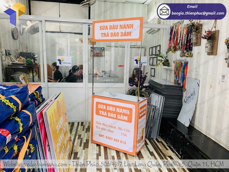 Booth lắp ráp bán sữa đậu nành rẻ