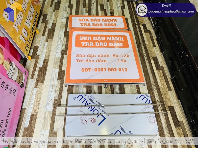 Booth lắp ráp bán sữa đậu nành uy tín