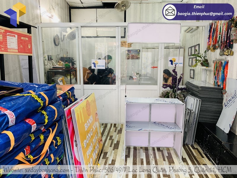 Booth lắp ráp bán sữa đậu nành
