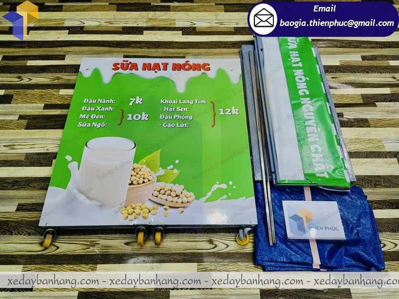booth lắp ráp bán sữa giá rẻ