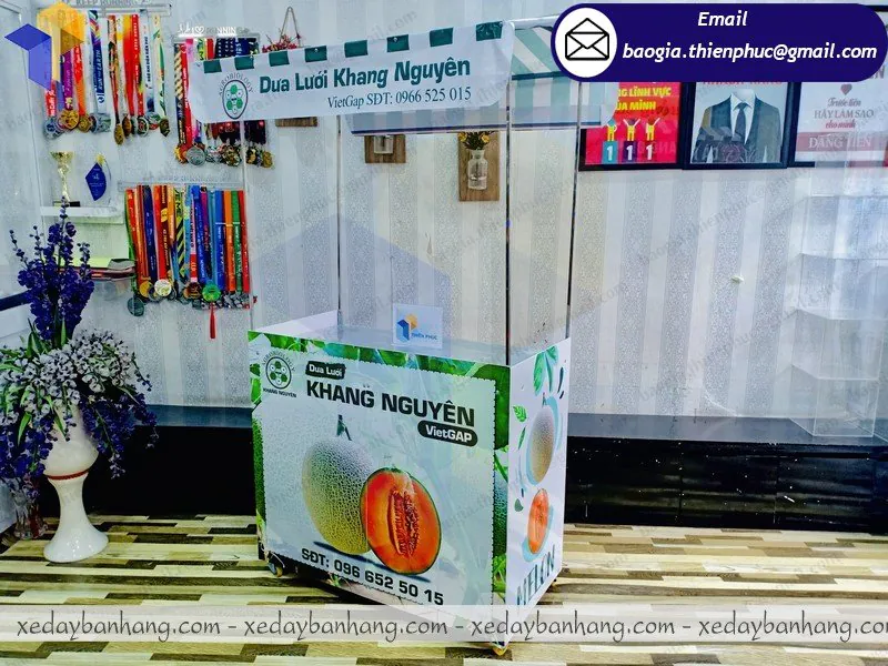 booth lắp ráp bán trái cây tươi