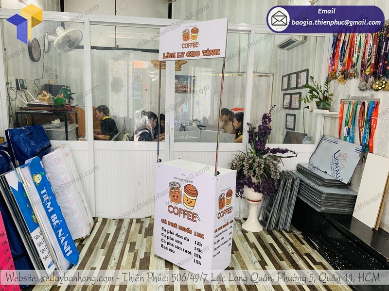 booth lắp ráp take away lưu động uy tín