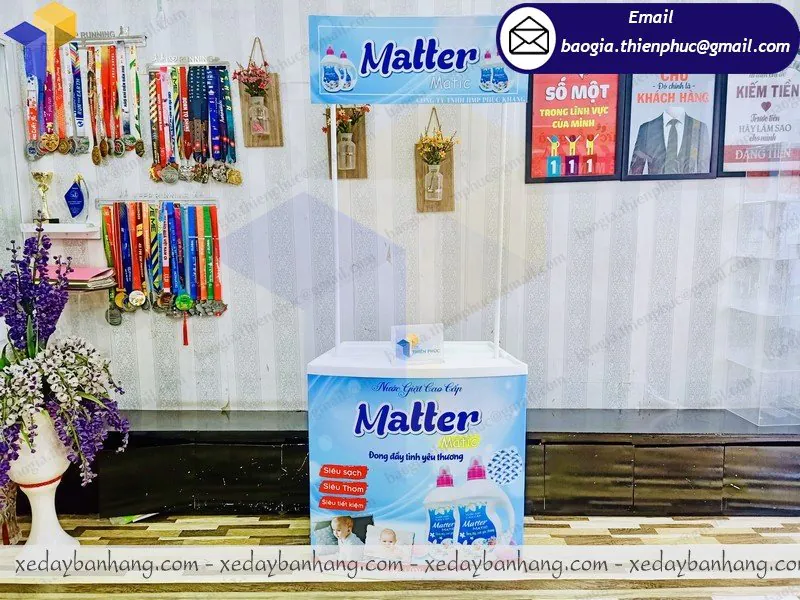 booth nhựa bán hàng giá rẻ