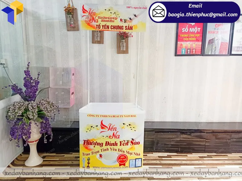 booth nhựa bán hàng