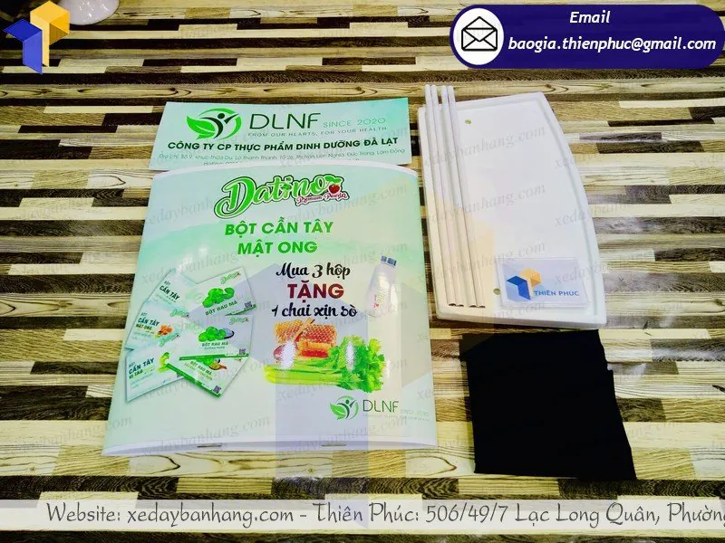 booth nhựa bán thực phẩm giá bao nhiêu