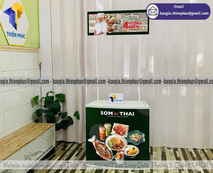 Booth nhựa phát mẫu thử sản phẩm di động