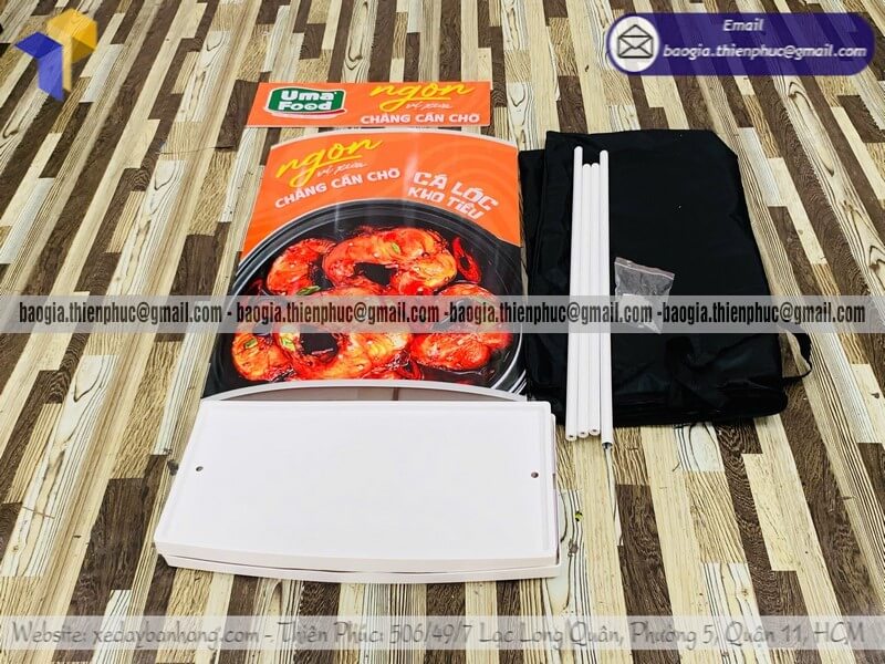 Booth nhựa quảng cáo lưu động cho PG bán hàng mẫu hot sale chạy chiến dịch