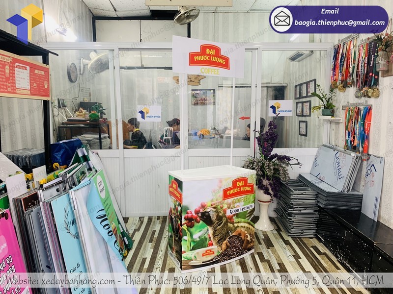 booth nhựa sampling rẻ