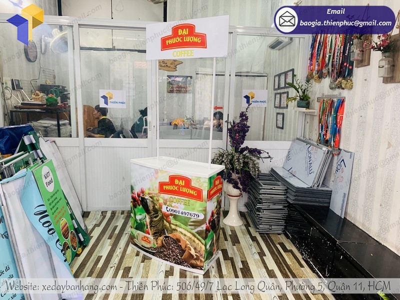 booth nhựa sampling uy tín