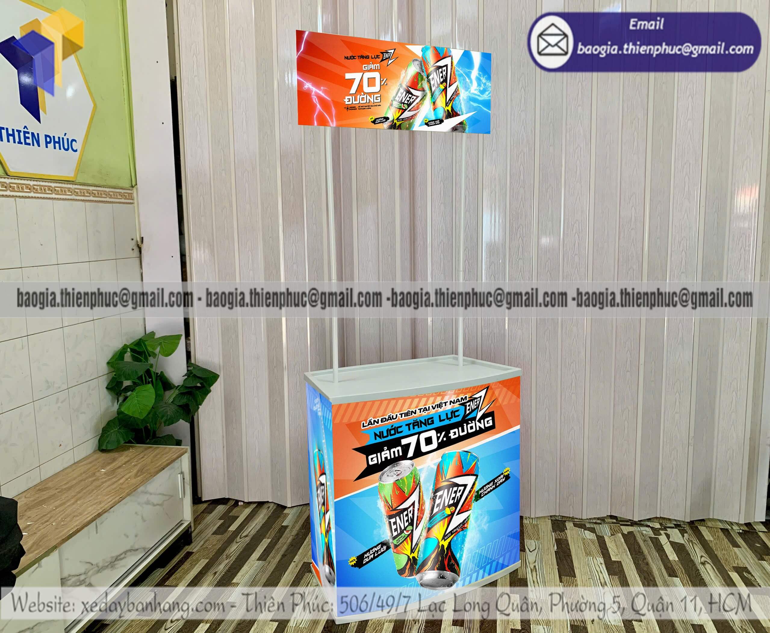 Booth nhựa tiếp thị bán hàng dùng thử giá rẻ đà nẵng cần thơ giao toàn quốc
