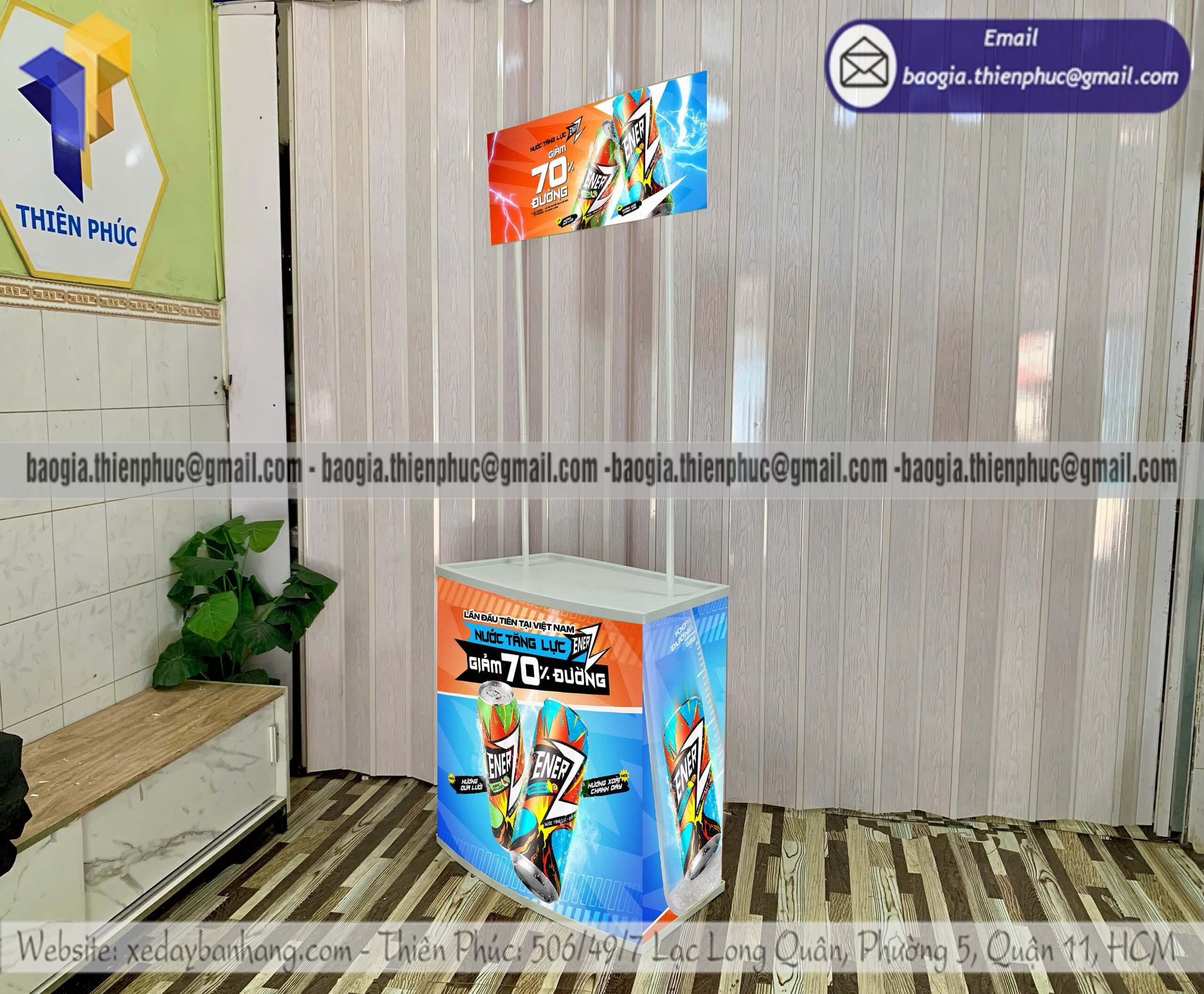 Booth nhựa tiếp thị bán hàng dùng thử giá rẻ chuyên nghiệp giá tốt toàn quốc