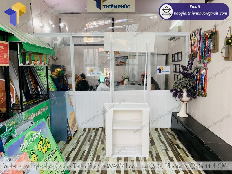 Booth nhựa tiếp thị tphcm