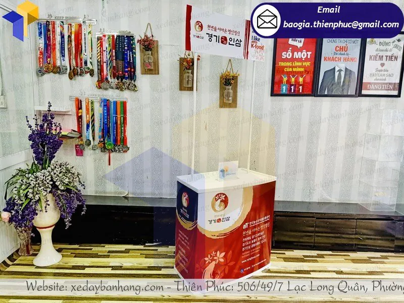 booth nhựa trưng bày hội chợ