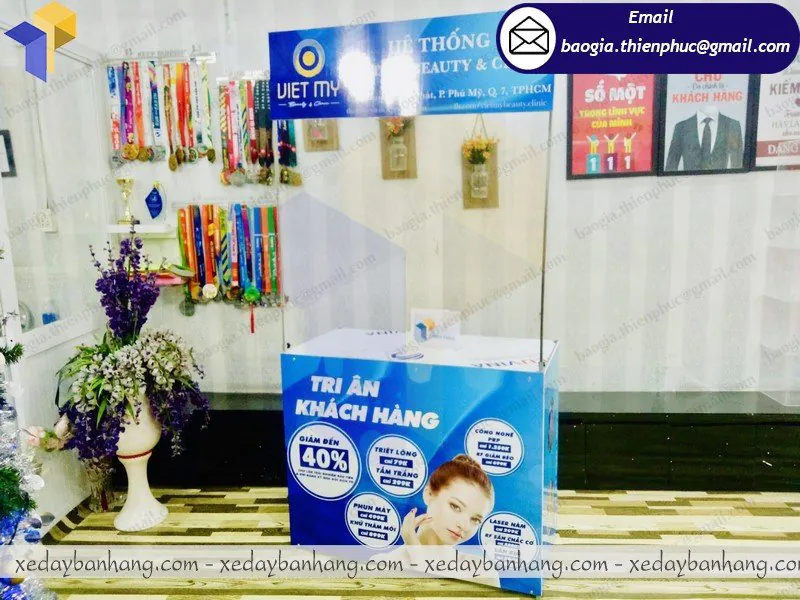 booth quảng cáo chương trình khuyến mãi