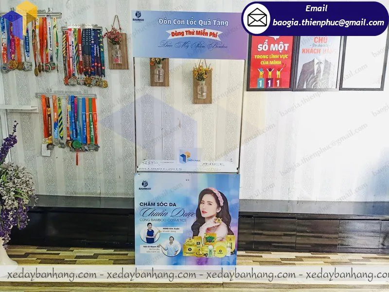 booth quảng cáo mỹ phẩm giá bao nhiêu
