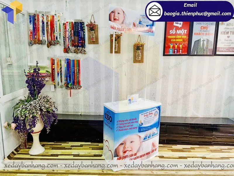 booth quảng cáo siêu thị giá bao nhiêu