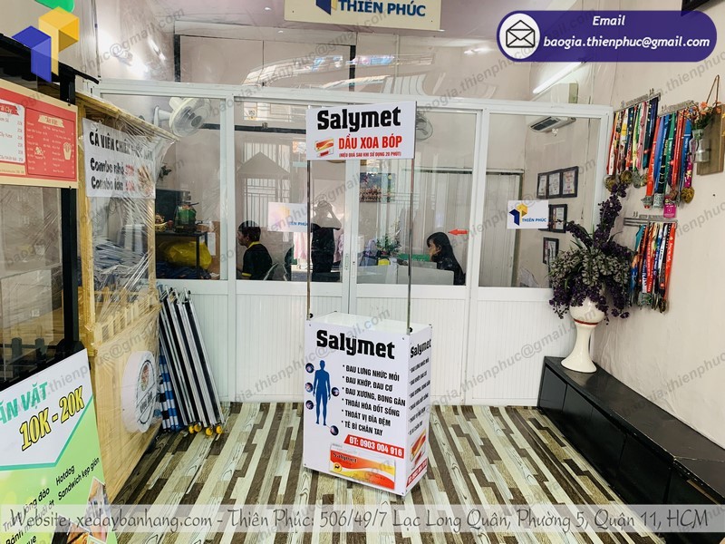 Booth quảng cáo siêu thị tphcm