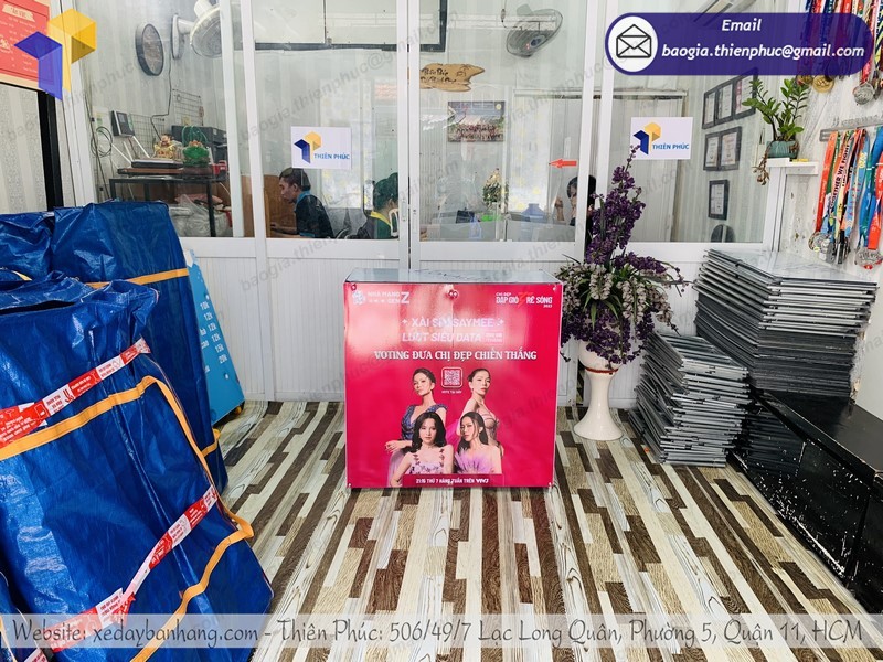 booth quảng cáo sim tphcm