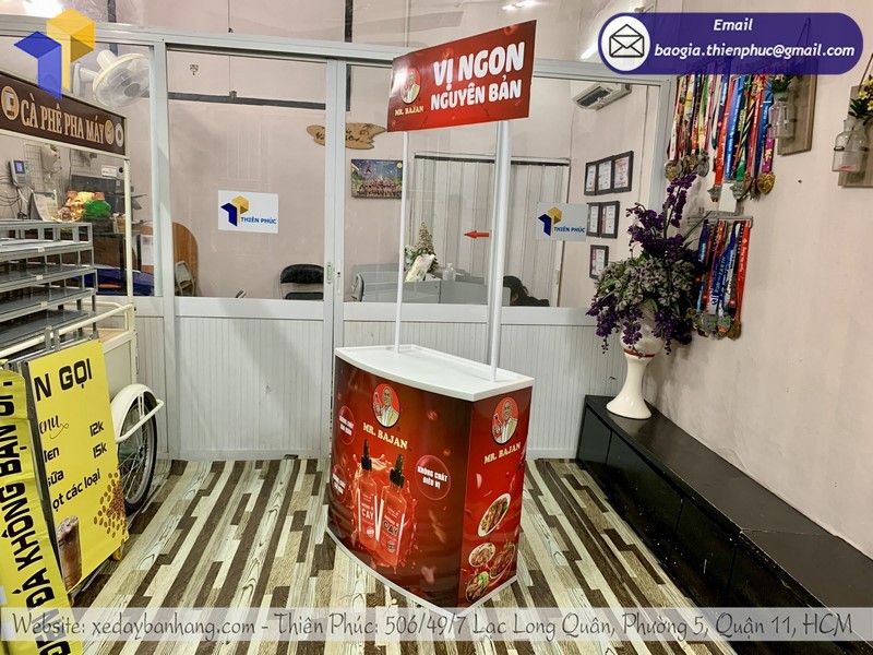 booth quảng cáo tiếp thị